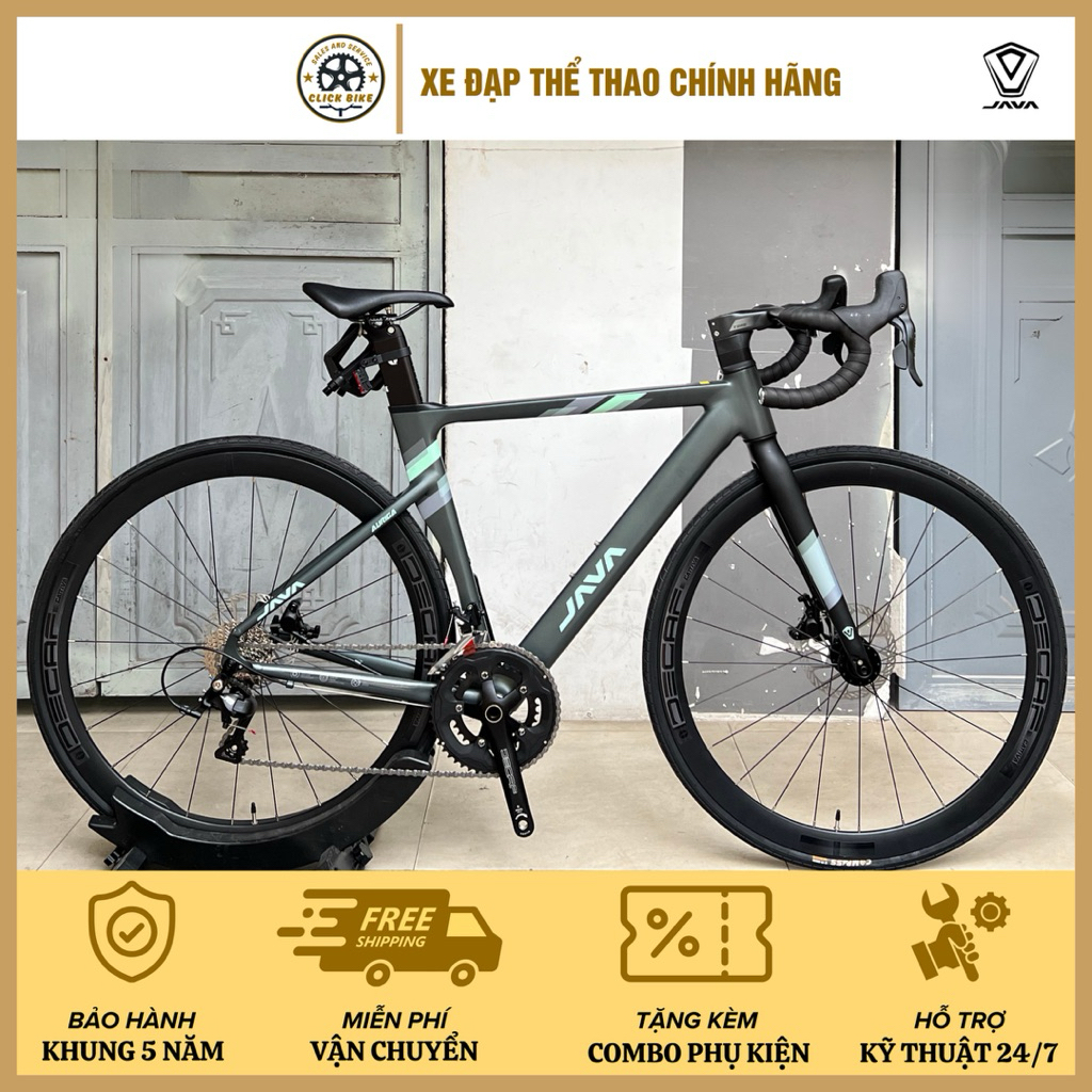 Xe đạp JAVA AURIGA R5 | Phanh dầu thủy lực, Full nhôm siêu nhẹ