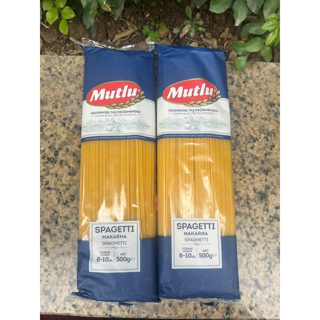 [Mì ý Quán ăn] Combo 2 gói mì ý Spagetti Mutlu nhập khẩu Thổ Nhỹ kỳ, mì ý xưởng sản xuất fastfood,qu