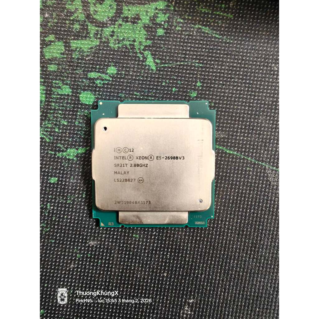 CPU Intel Xeon E5- 2698Bv3 2673v3 2676v3 Turbo 3.4GHZ có thể chạy đc ram D3.Lắp main X99