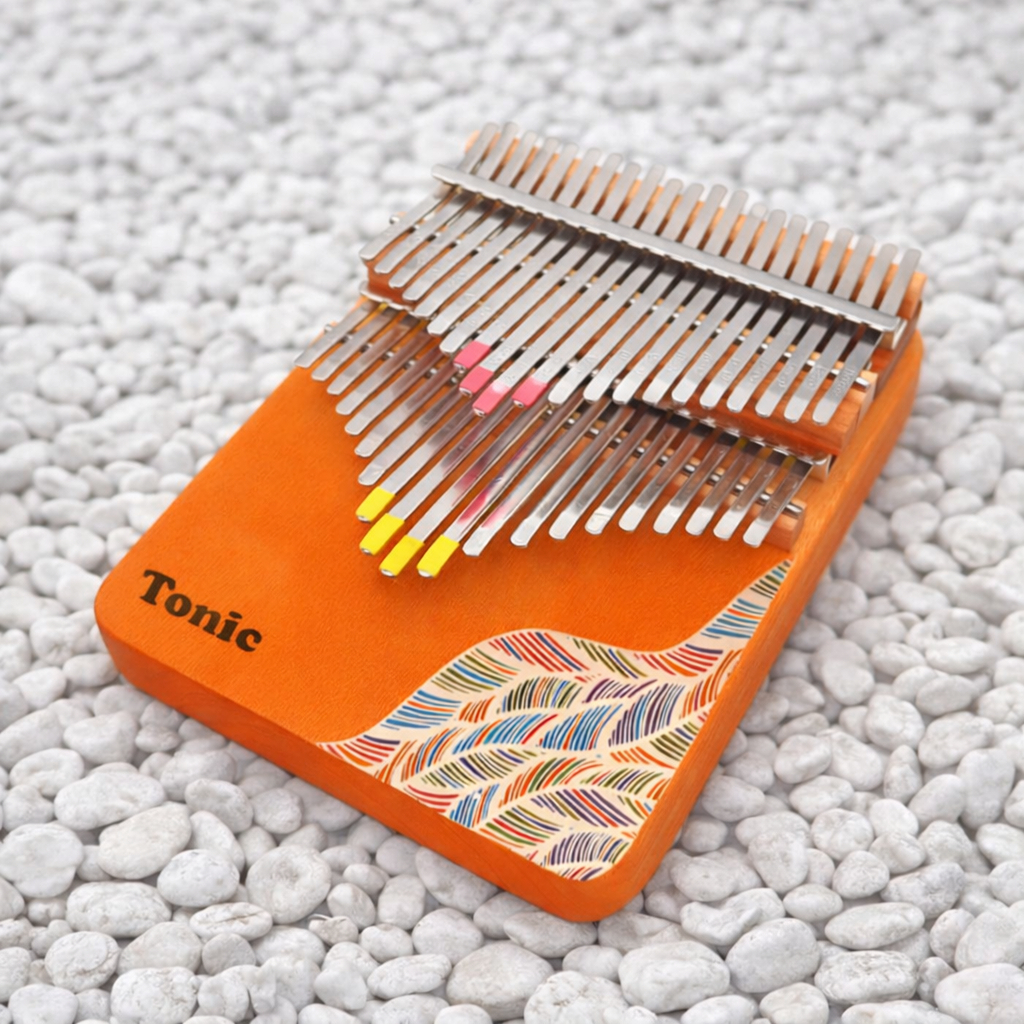 Đàn kalimba 42 Phím TRITON B42-K Gỗ Walnut Bắc Mỹ Nguyên Khối Họa Tiết Bonho thú vị thích hợp quà tặ