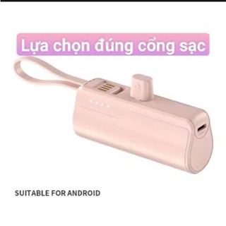 Sạc dự phòng mini hình thỏi son cầm tay power bank không cần dây 1500mAh  DC 5V 2.1A thiết kế nhỏ gọn tiện lợi