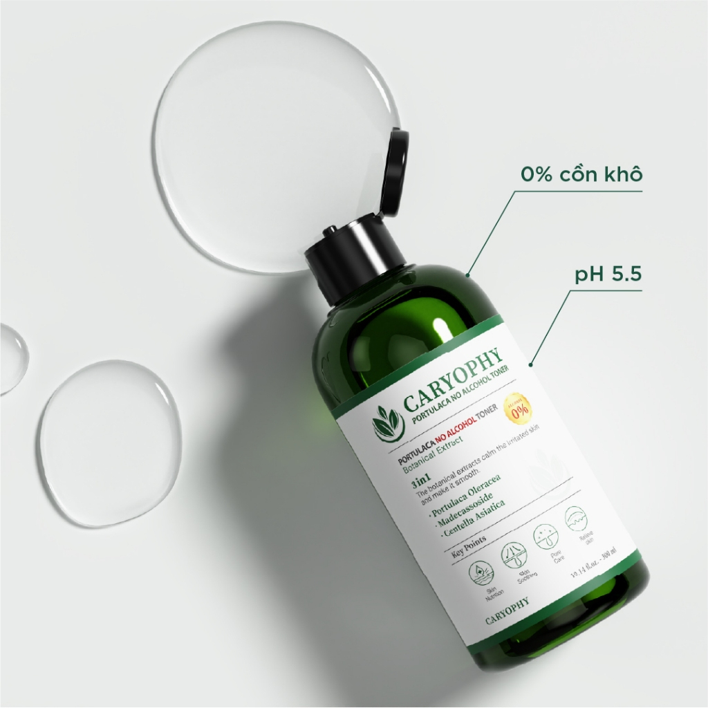 Nước cân bằng Caryophy 300ml (Caryophy Portulaca Toner 300ml)