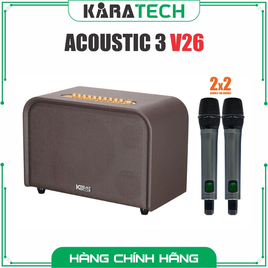 ACNOS ACOUSTIC 3 (V26) Loa karaoke di động chính hãng - 2 chip DSP - Bảo hành 12 tháng