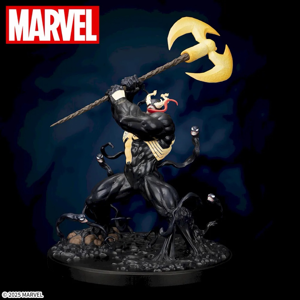 Mô hình Venom Marvel - Luminasta King In Black Figure chính hãng đồ decor máy tính laptop quà tặng N