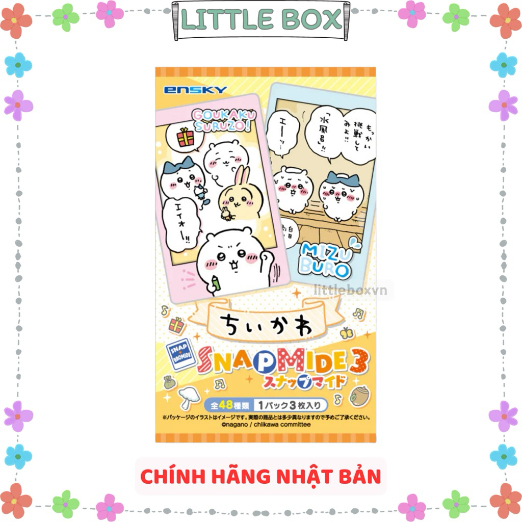 [Made in Japan - Chính hãng Nhật] Pack thẻ card nhân phẩm Chiikawa Snapmide