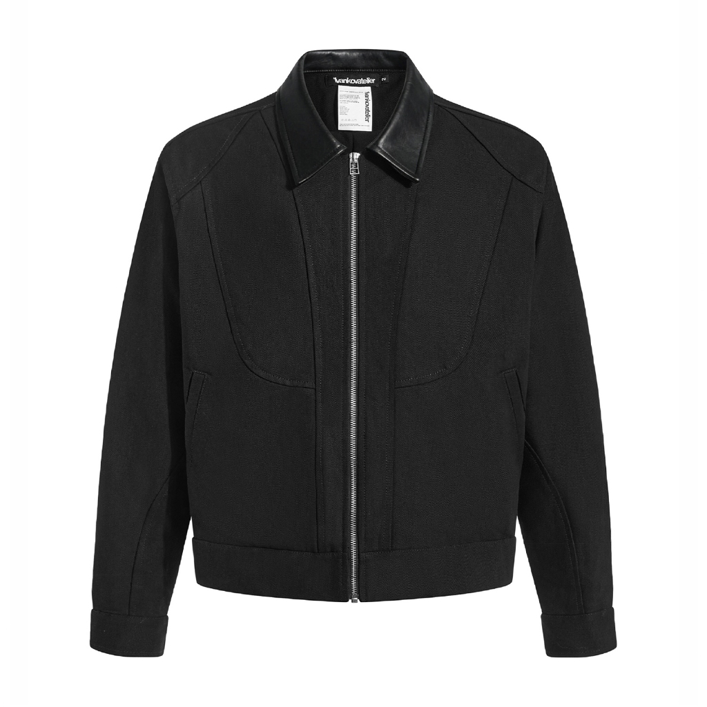 Áo Kaki Rã Rập Dày Dặn - Ivankov Pattern Khaki Zip Up Jacket