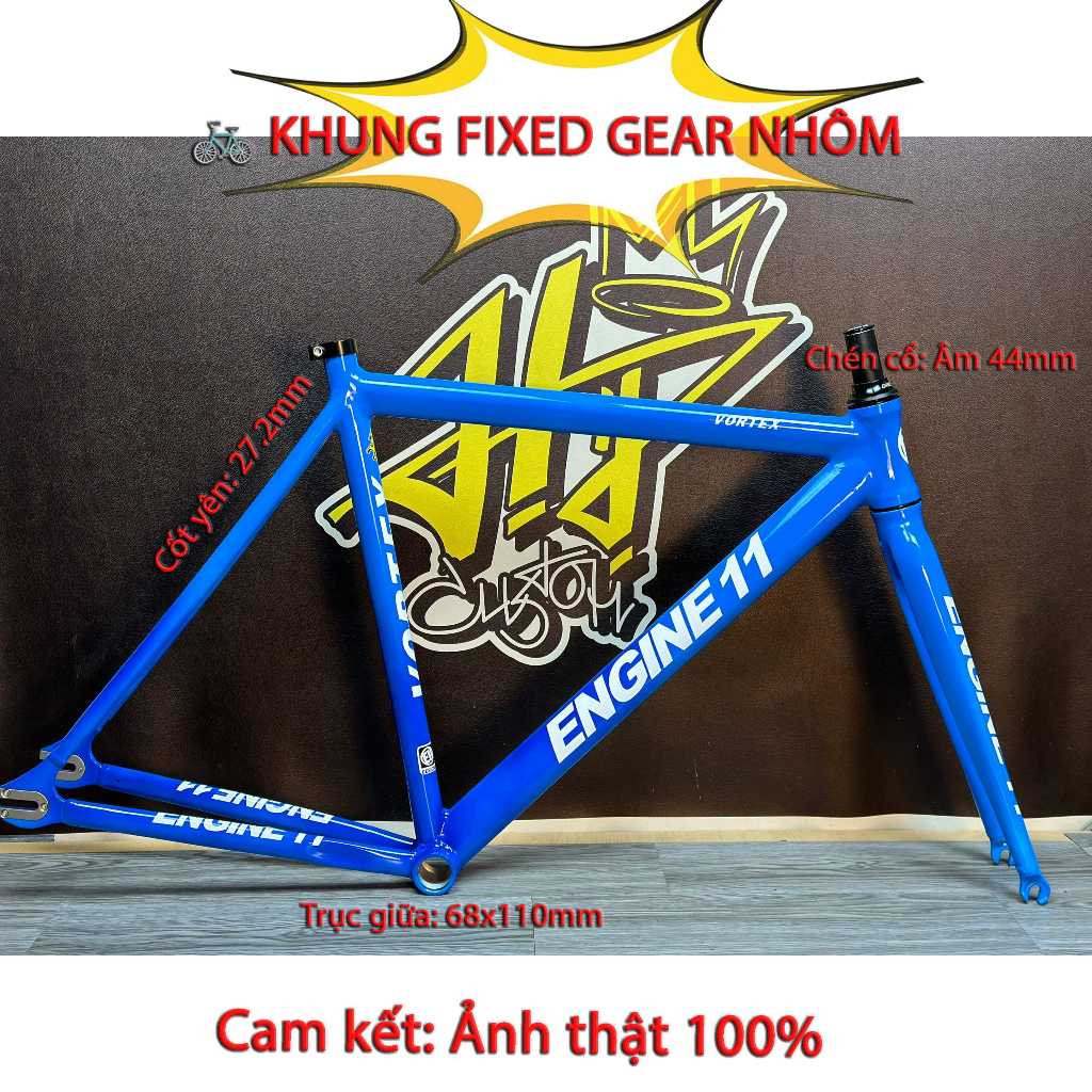 🔥 KHUNG XE FIXED GEAR ENGINE11 – THIẾT KẾ HIỆN ĐẠI – TRACK BIKE CAO CẤP 🔥