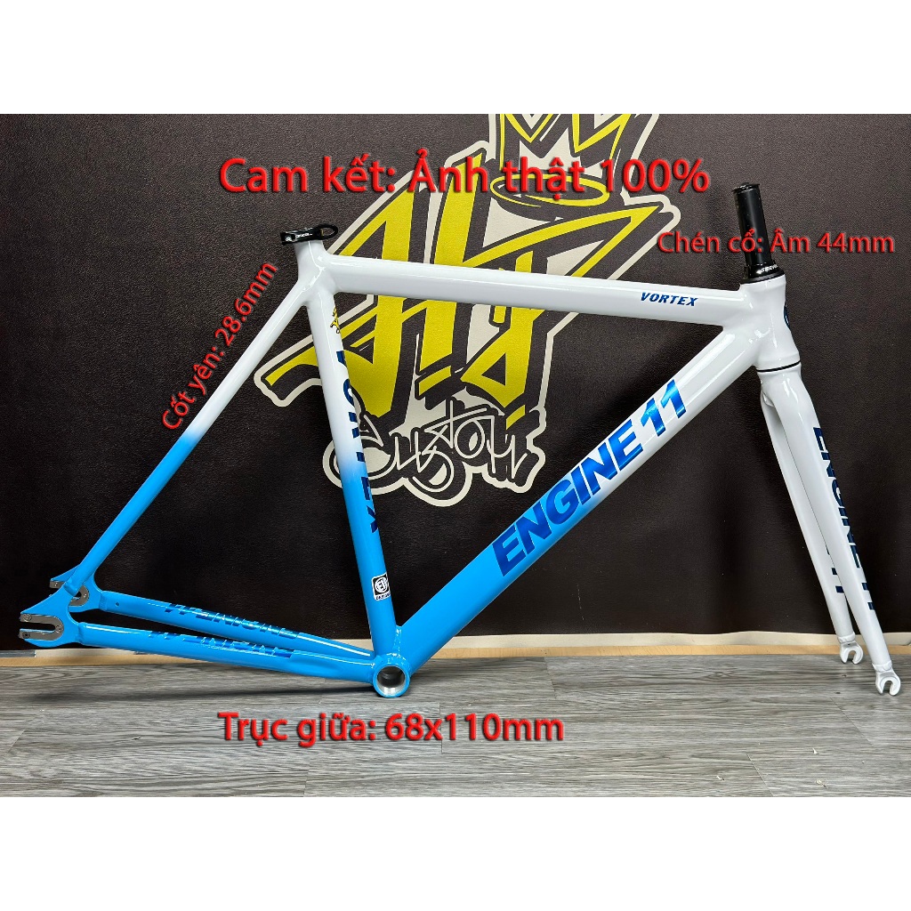 🔥 KHUNG XE FIXED GEAR ENGINE11 – THIẾT KẾ HIỆN ĐẠI – TRACK BIKE CAO CẤP 🔥