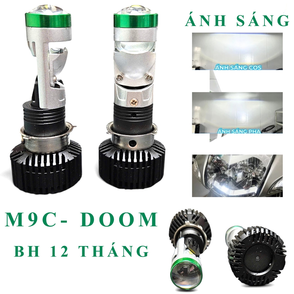 Bi Pha LED BMA M9C(R02) 40W DC Cho Wave, Dream, SH Mode, Future  – Siêu Sáng Gấp 5 Lần Bóng Zin –Rọi