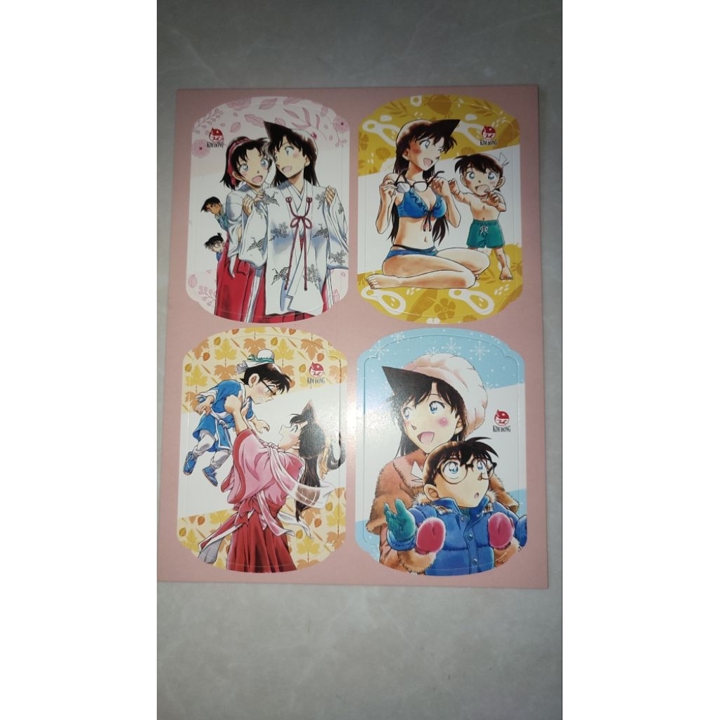 Thám Tử lừng danh Conan Set 4 Card Ivory "Love"s Seasons" - Color Fiestar Fes 2025 - card Conan - Ra