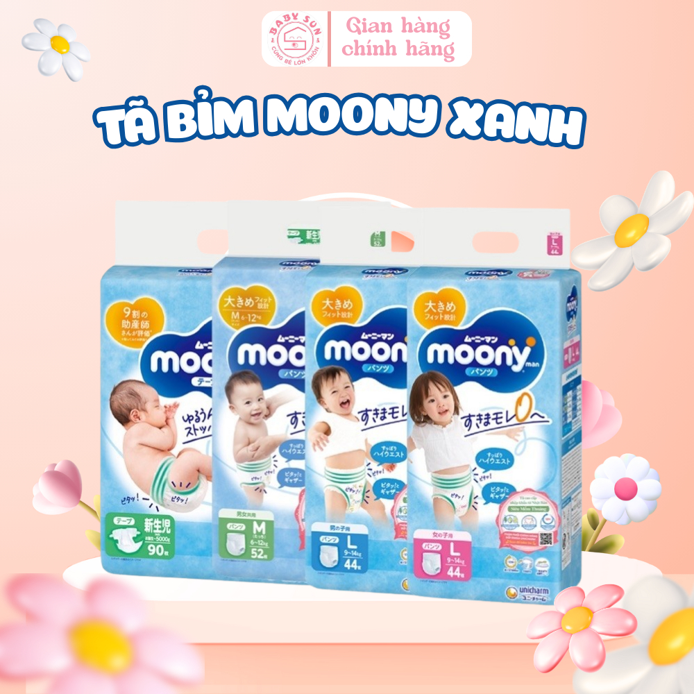 Tã Bỉm Moony Xanh
