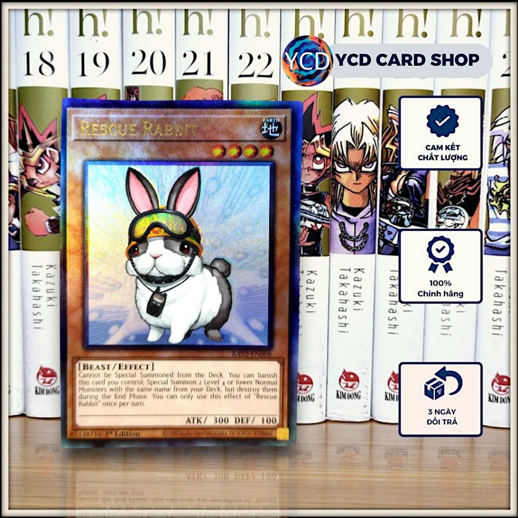 [YCDcardgame] Thẻ Bài Yugioh Chính Hãng Rescue Rabbit – Prismatic Ultimate Rare