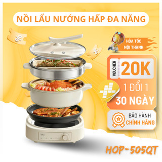 Nồi Lẩu Điện Đa Năng Bear 5L Bảo Hành Chính Hãng 18 Tháng Nồi Đa Năng 3 Trong 1 HOP-505QT