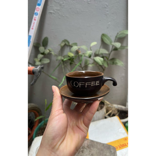 Combo 10 bộ cốc + đĩa cafe nóng