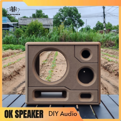 Box loa thô mono 3way Sub Au500, Mid 3inch, ecang 3 mảnh - OK SPEAKER