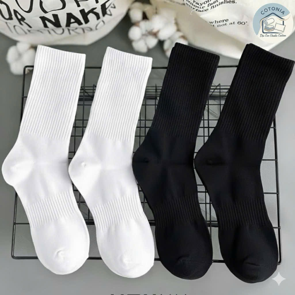 Tất cổ cao UNISEX chất liệu COTTON dày dặn, co giãn 4 chiều