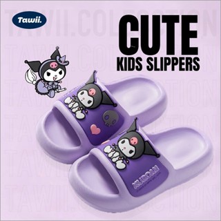 Tawii. Kuromi Dép cho bé gái Đế mềm Dép bé gái Chống trượt Dép trẻ em Dép sục cho bé Ba màu