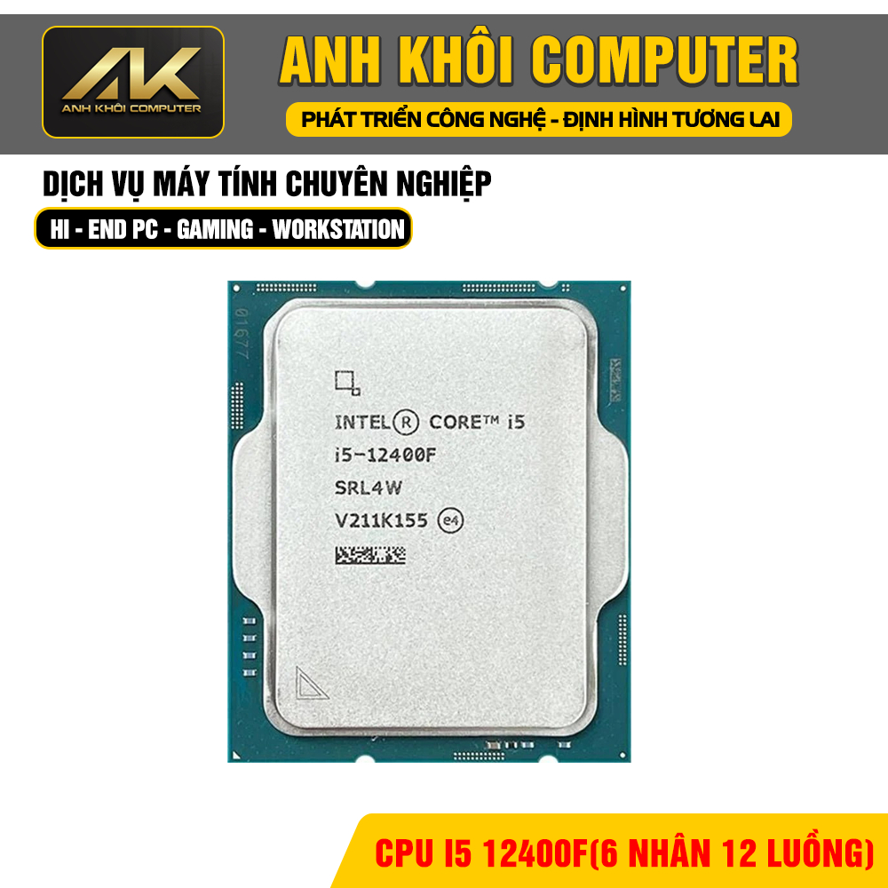CPU Intel Core i5-12400F TRAY NEW Bảo Hành 3 Năm