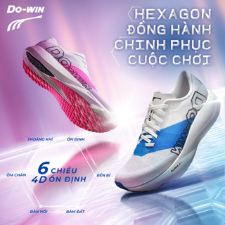 Giày Dowin Hexagon2 chạy bộ thể thao nam nữ hàng ngày - Siêu êm nảy, nhẹ nhàng và thoáng khí
