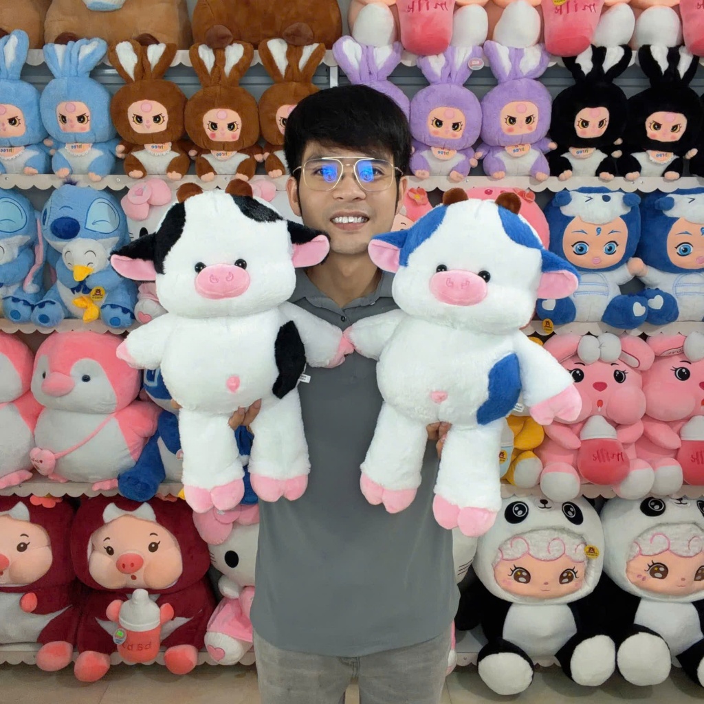 Gấu Bông Chạy Bộ, Bò Sữa Chạy Bộ, Heo Chạy Bộ Dễ Thương, Quà Tặng Người Yêu, Quà Tặng Sinh Nhật