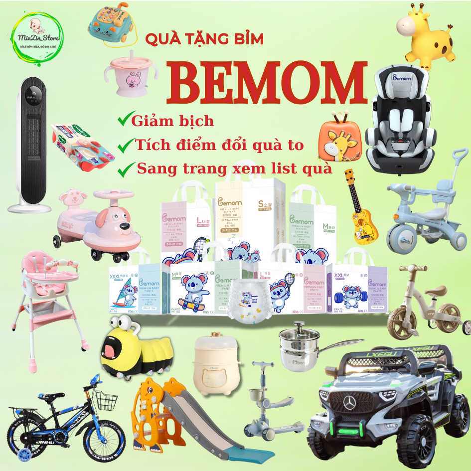 [IB CHỌN QUÀ] Tã bỉm Bemom Summer/Bemom Plus nội địa Hàn dán/quần đủ size S / M/ L/ XL/ XXL/ XXXL