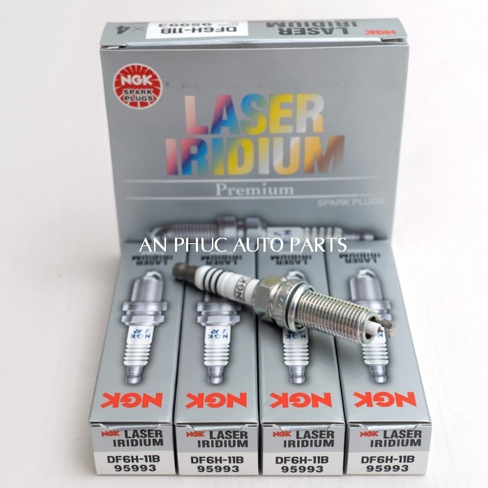 [Bộ 4 cái] Bugi cao cấp Laser Iridium Toyota Prius 1.8L 2ZR-FXE 2015~2024 chính hãng #NGK DF6H-11B