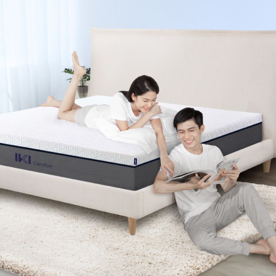 [Giao tận cửa HCM/HN] Nệm Cao Su Hybrid IKI Comfort Liên Á Dày 18cm,Đàn Hồi Êm Ái,Foam Kết Hợp Cao Su Thiên Nhiên | BigBuy360 - bigbuy360.vn
