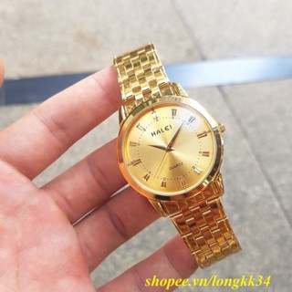 Đồng hồ đôi nam nữ HALEI cao cấp chống nước chống xước, mạ màu cao cấp chống han gỉ