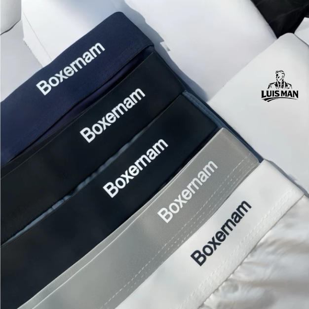 Combo 4 tặng 1 Quần Lót Nam Boxer LUIS MAN Quần Sịp Đùi Thun Lạnh Co Giãn 4 Chiều Thoáng Mát