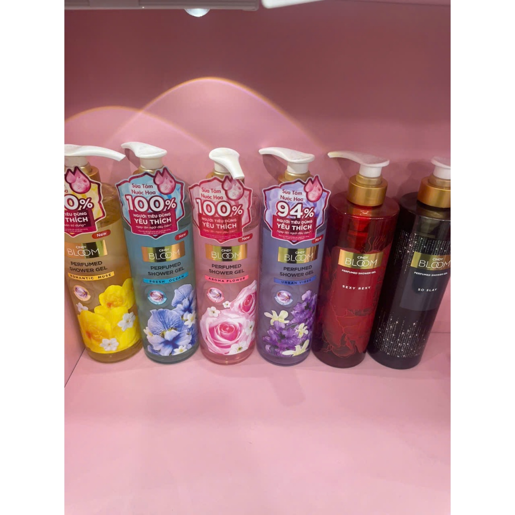 Chai sữa tắm Cindy Bloom Aroma Flower