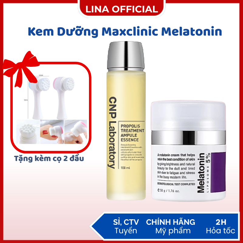 Kem Melatonin 5% Kem Dưỡng Chống Lão Hóa Maxclinic Time Return Melatonin Cream 50g - Mỹ phẩm Lina