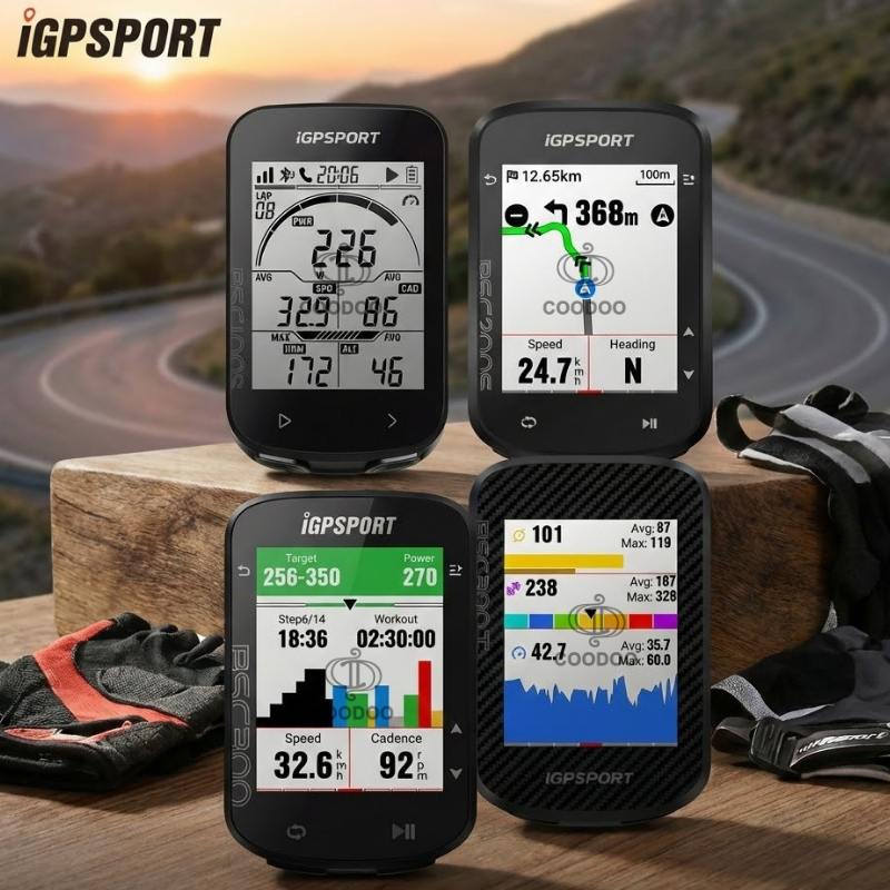 Máy Tính Định Vị GPS Cho Xe Đạp chống nước, pin lâu, chính xác, Chính hãng IGPSPORT BSC100S/200S/300