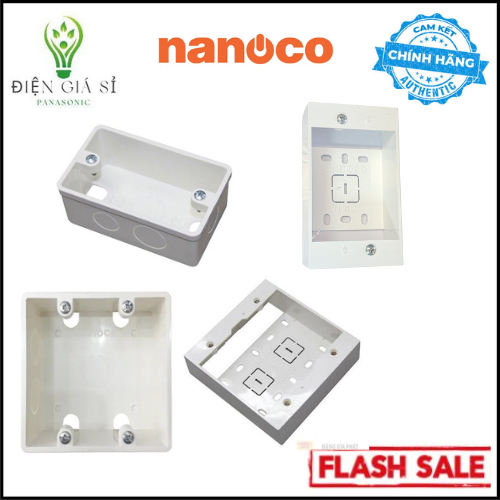 Đế Âm Đơn, Âm Đôi, Nổi Đơn, Nổi Đôi (NA101/ NN101) Chính Hãng nanoco