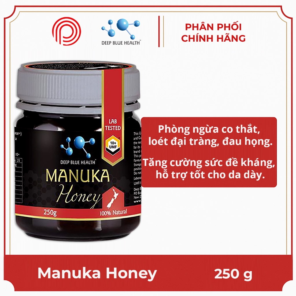Mật ong Manuka 100% nguyên chất UMF10+ Deep Blue Health Manuka Honey 340g - Mật ong New Zealand