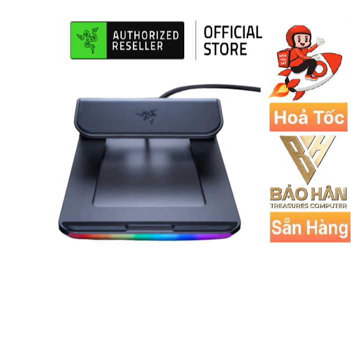 Giá Đỡ Máy Tính Đa Chức Năng -Razer Laptop Stand Chroma- Có Cổng Hub Razer Chroma (RC21-01110200-R3M