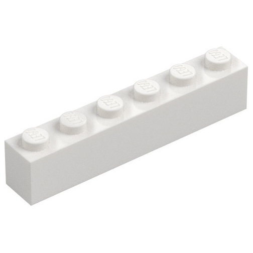 Mảnh lắp ráp 1x6 màu trắng ID 3009