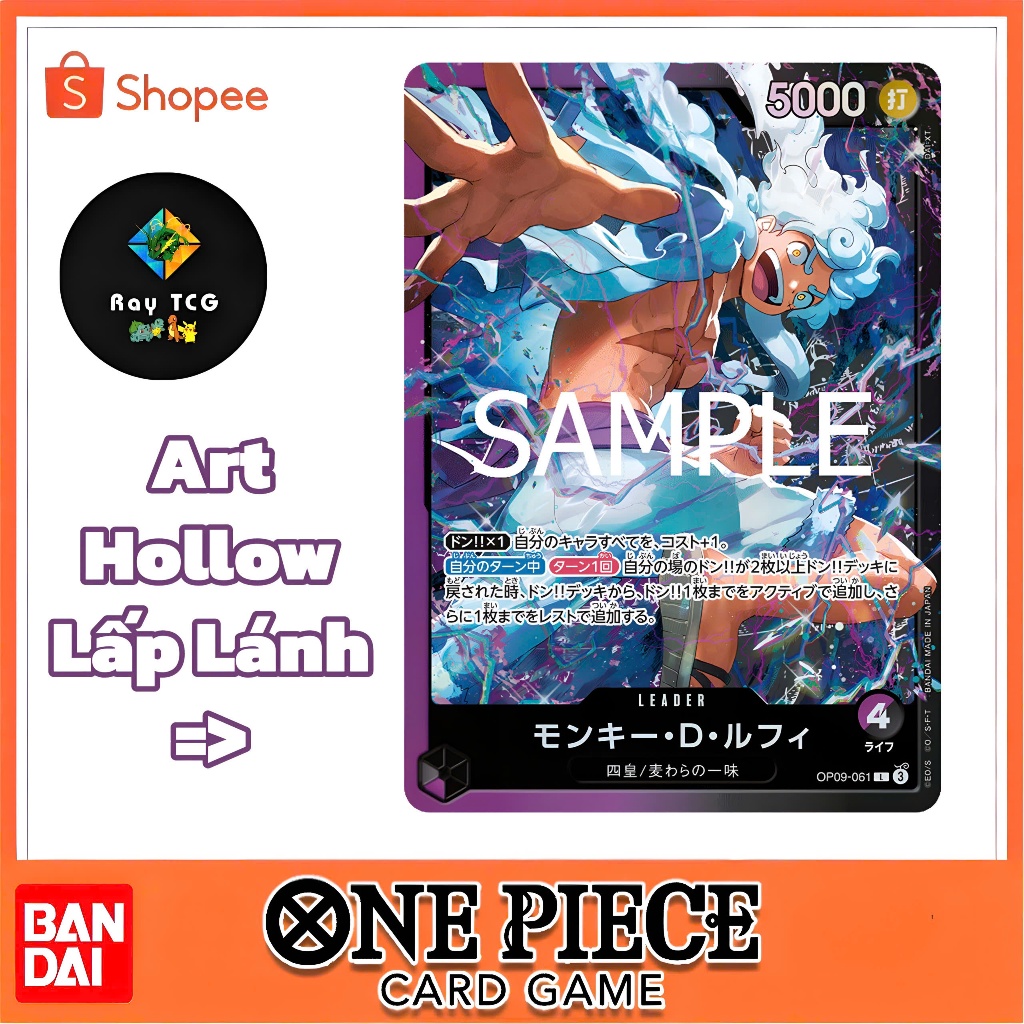[ Chính Hãng ] Thẻ One Piece Monkey D. Luffy [L] {OP09-061} - One Piece Card Game