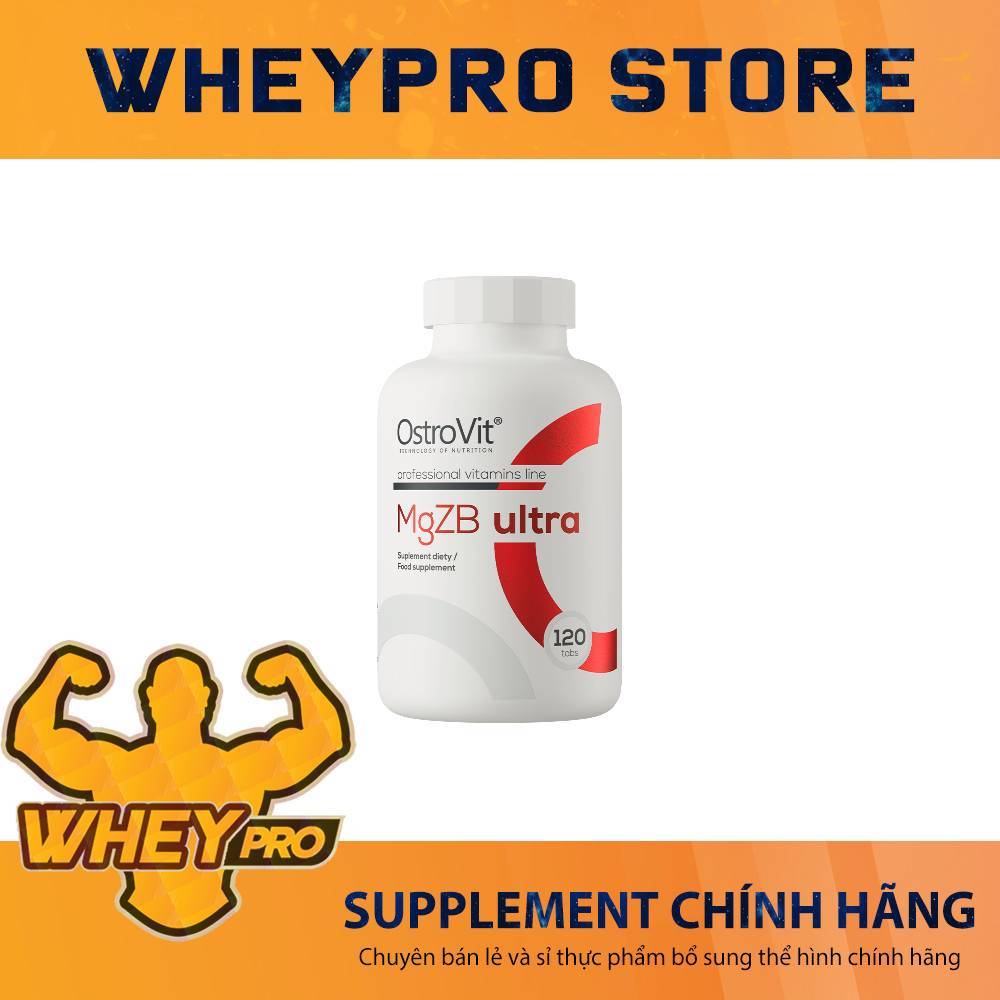 Viên Uống Vitamin Ostrovit MgZB Ultra (120 viên) - Hỗ Trợ Tăng Sinh Lý, Cải Thiện Giấc Ngủ, Cơ Bắp