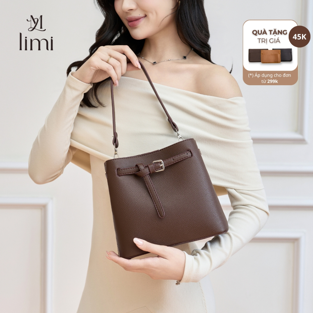 [DEAL MỞ BÁN] Túi xách nữ đeo vai LIMI (3 màu) tote da mini nhỏ xinh xách tay trẻ đi chơi LUCY | BigBuy360 - bigbuy360.vn