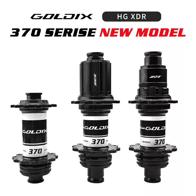 Bộ Hub Xe Đạp Goldix R370 24 Lỗ - Phanh Đĩa Centerlock - Rachet 36T Moay Ơ