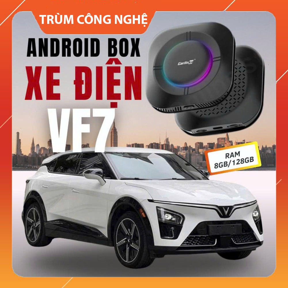 Box Android cho xe điện VF7 Box Carlinkit S2P Ram 8GB Rom 128GB Nhanh Mượt