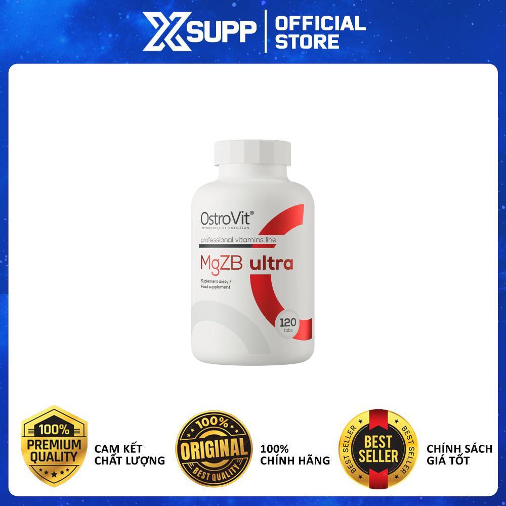 Viên Uống Vitamin Ostrovit MgZB Ultra Hỗ Trợ Tăng Sinh Lý, Cải Thiện Giấc Ngủ, Cơ Bắp