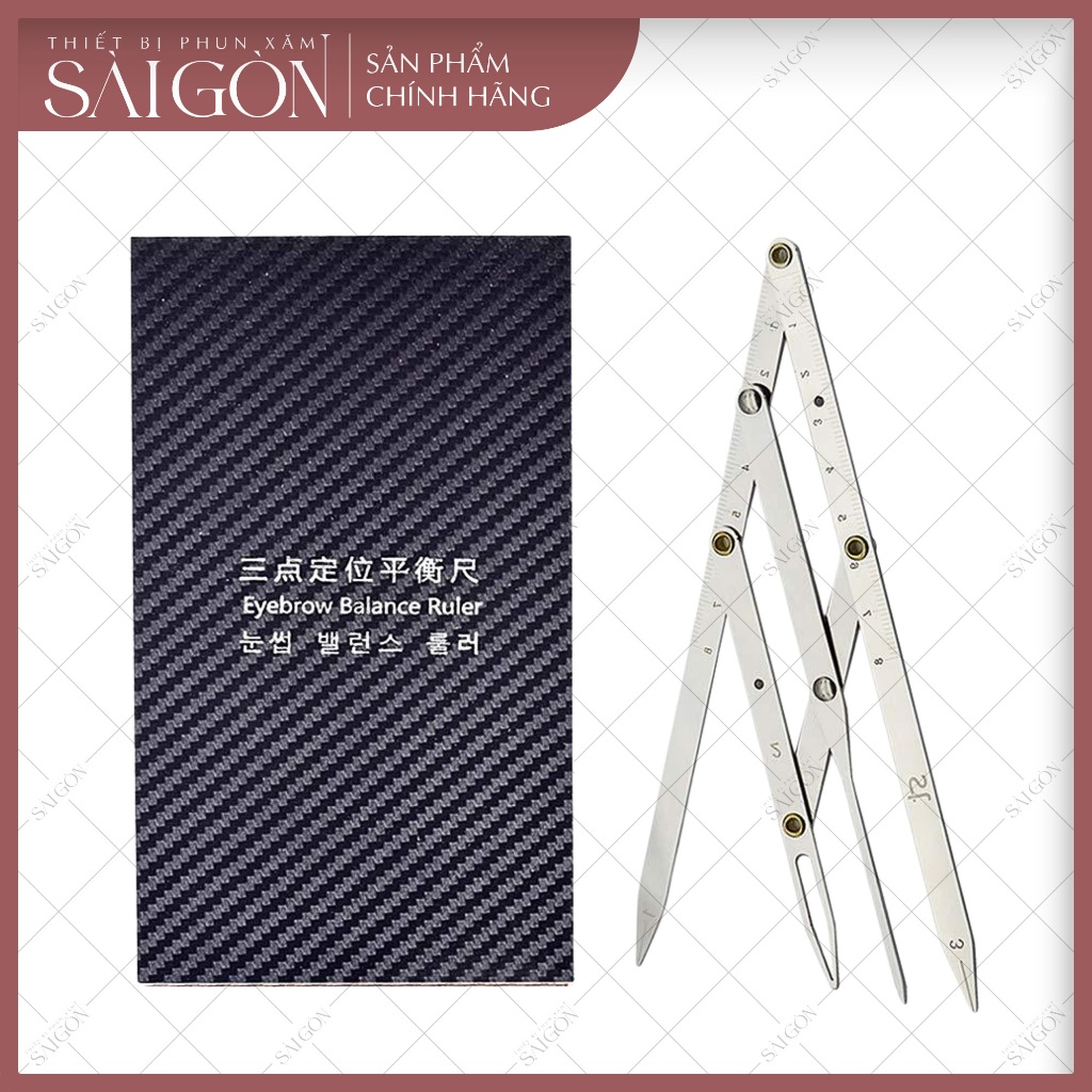 Thước đo tỉ lệ vàng (loại đẹp inox bóng thường)