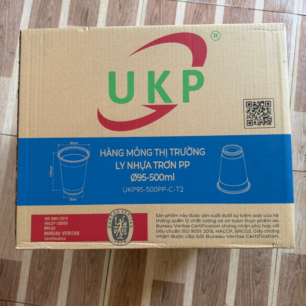 sỉ [1000] LY 500ML PP UKP ,PHI 95, MỎNG THỊ TRƯỜNG , KHÔNG KÈM NẮP