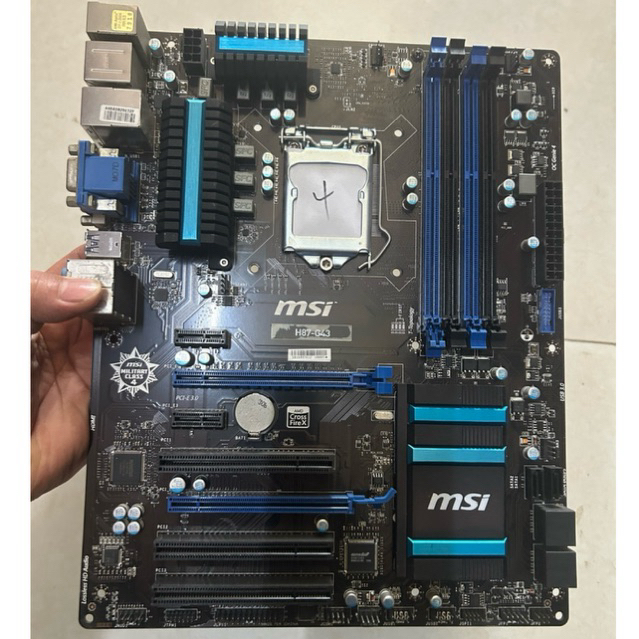 Main H87 G43 MSI.Main nhập khẩu Hàn zin chặn đầu đủ