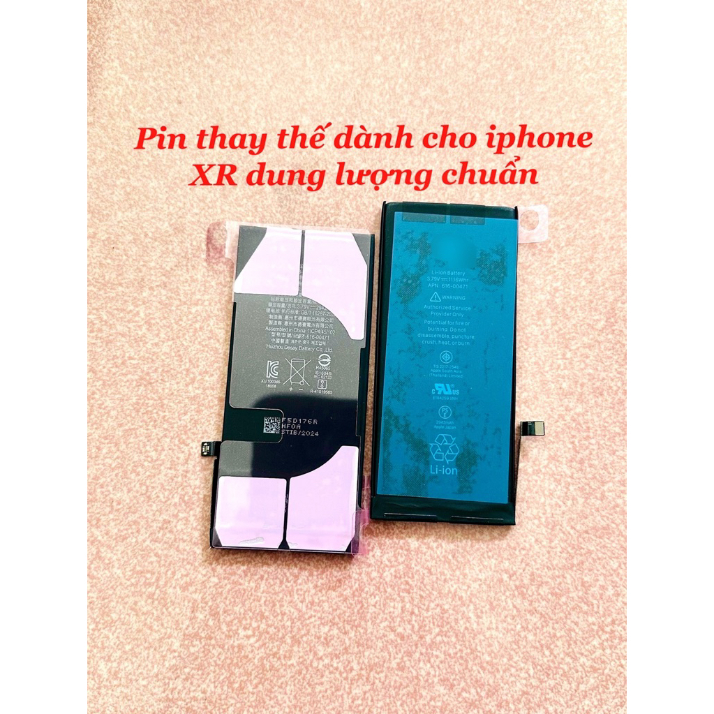 Pin thay thế dành cho iphone XR dung lượng chuẩn (như hình)