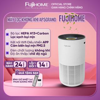 Máy lọc không khí HEPA H13 FUJIHOME AP5GRAND Lọc sạch bụi mịn PM2.5, khử mùi, kết nối WIFI điều khiển thông minh APP