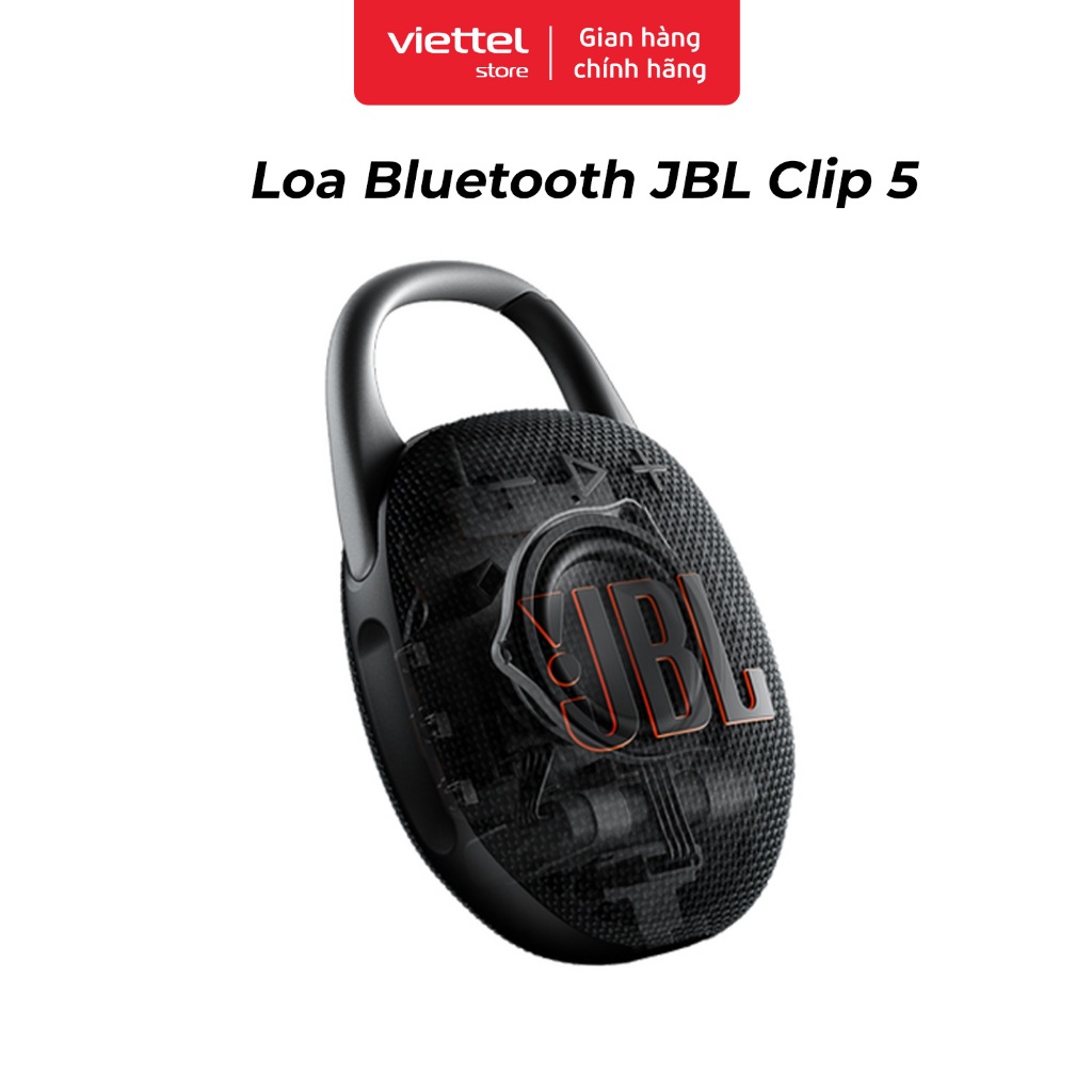 Loa Bluetooth JBL Clip 5 Chính hãng | Đa Màu Sắc | Ghép Nối Đa Loa | Bluetooth 5.3 | BigBuy360 - bigbuy360.vn