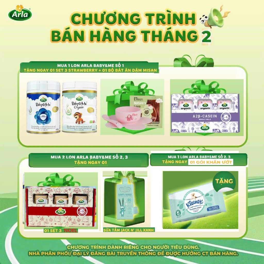 [QUÀ SIÊU TO] Sữa Arla Baby&Me HMO 800gr , Sữa Arla Baby&Me Organic A2 600gr số 1, 2, 3