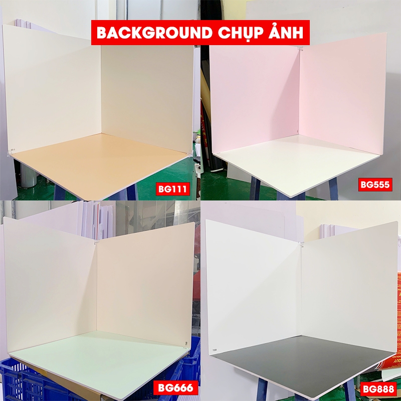 Background Chụp Ảnh, Phông Nền PVC Chụp Ảnh, Quay Video - 1 Tấm 2 Màu - Tặng Kẹp Góc Silicon